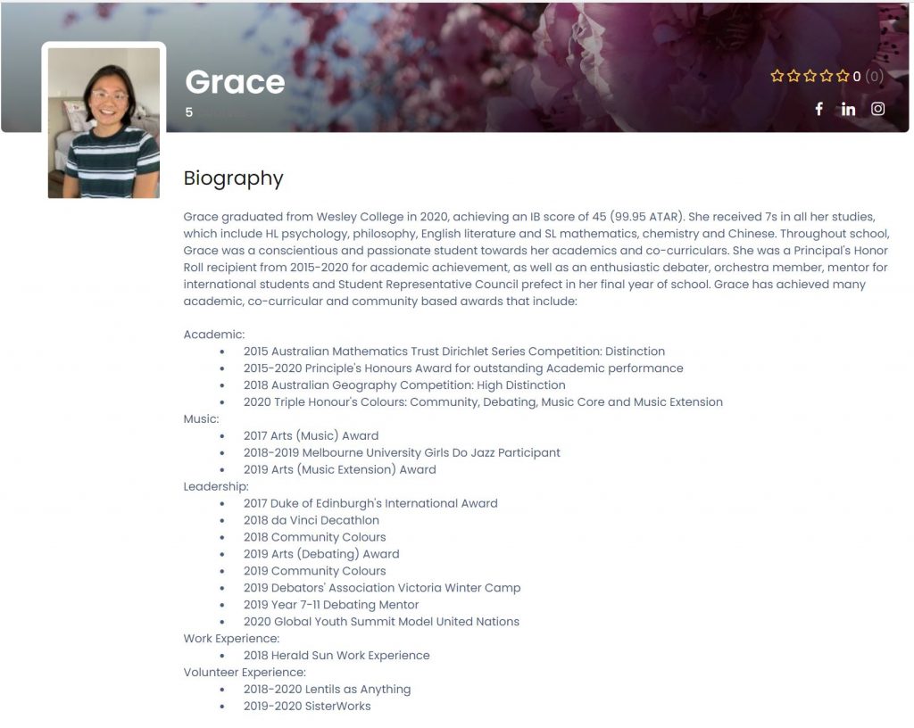 Grace Profile